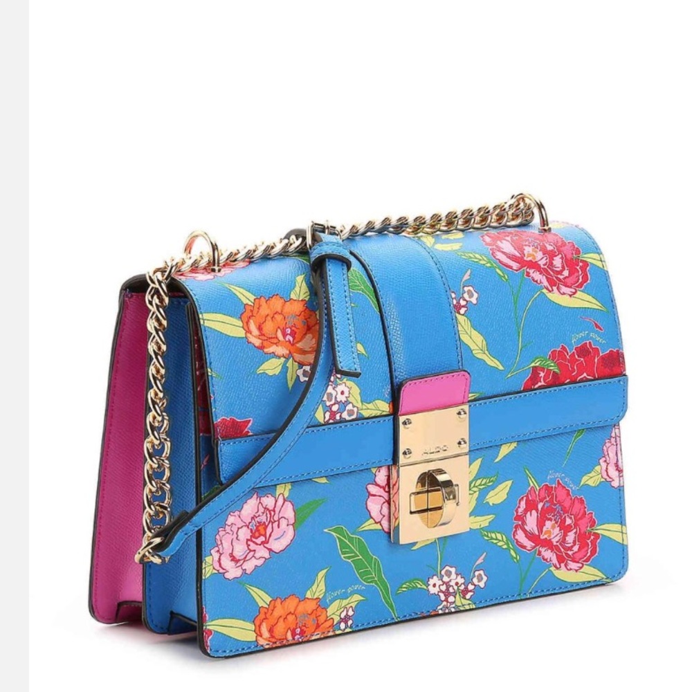 Gorgeous Blue floral purse - NEW
